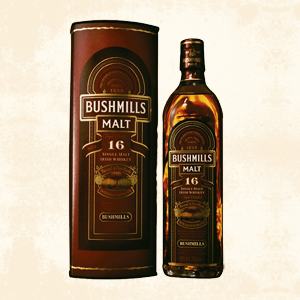 bushmills 16 years single malt whisky