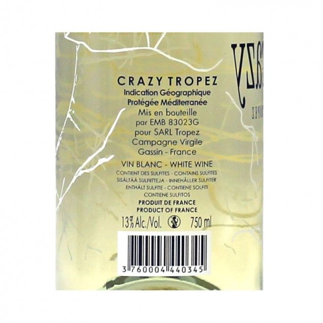 Crazy Tropez Blanc Weißwein 0,75 L 12,5% vol