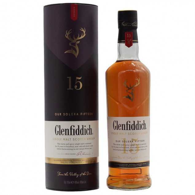 Image of Glenfiddich 15 Jahre Unique Solera Reserve Speyside Whisky 40% 0,7l (65,57 &euro; pro 1 l)