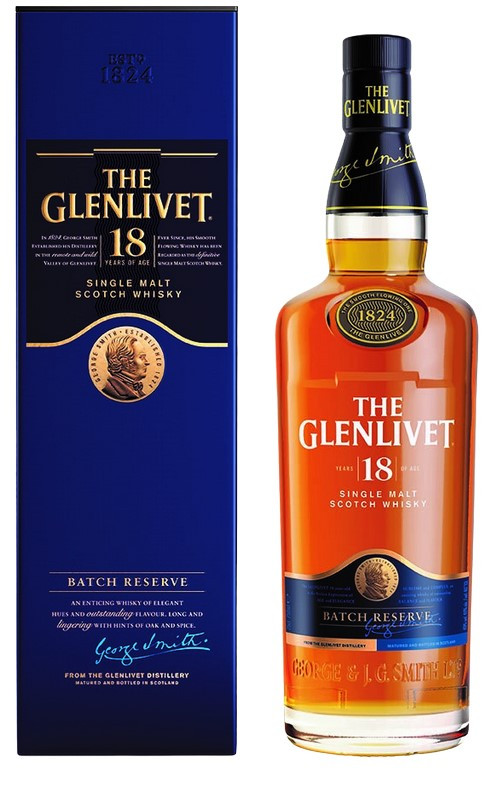 Image of Glenlivet 18 Jahre Speyside Whisky 40% 0,7l (95,57 &euro; pro 1 l)