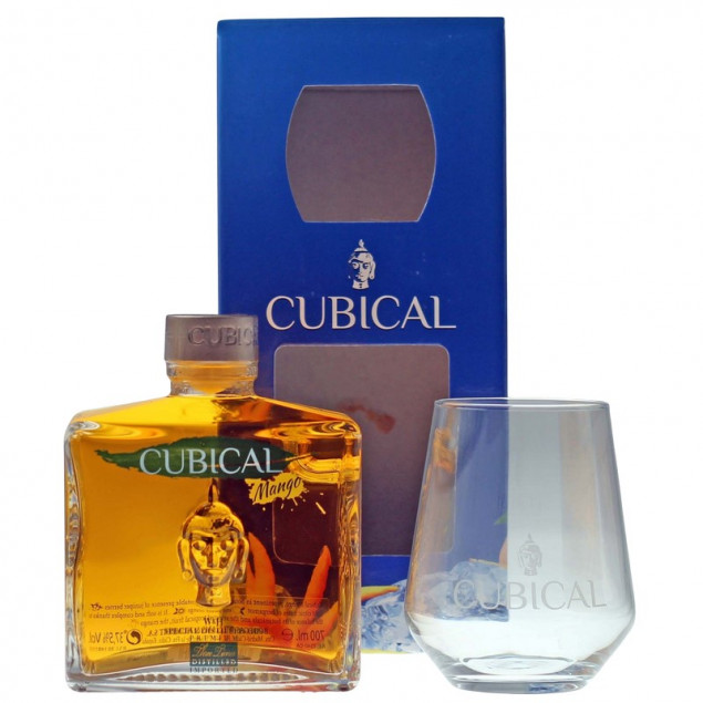 Image of Cubical Mango Gin mit Glas 0,7 L 37,5% vol