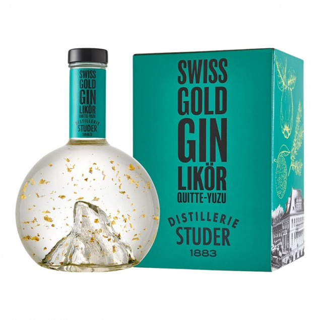 Image of Studer Swiss Gold Gin Likör Quitte-Yuzu 0,7 L 35% vol