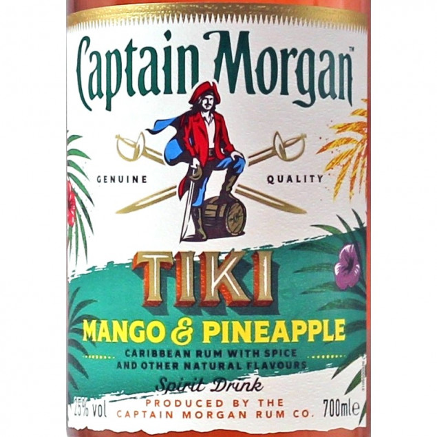 Captain Morgan Tiki Mango & Pineapple 0,7 L 25% vol