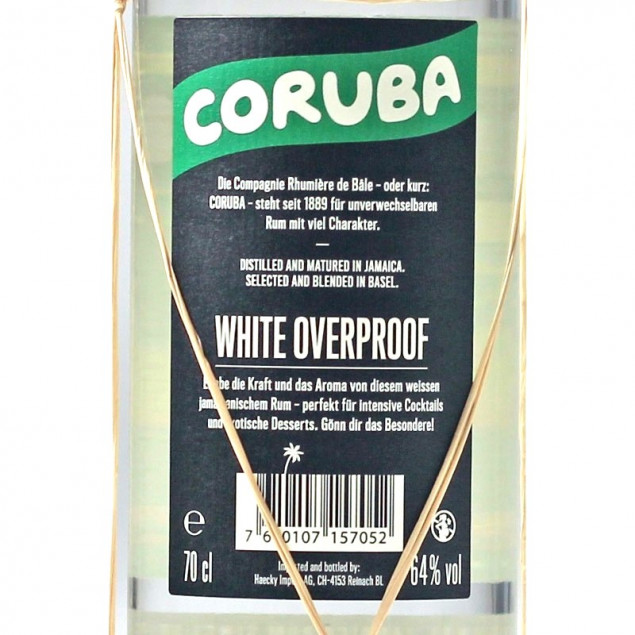 Coruba White Overproof Rum 0,7 L 64% vol