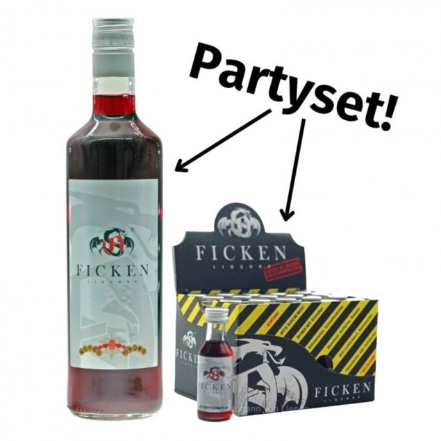 Image of FICKEN Partyset mit 1 x 0,7 L + 20 x 0,02 Shots