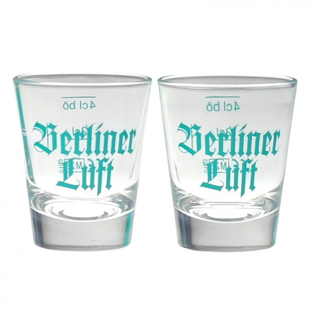 Berliner Luft Pfefferminzlikör + 2 Gläser 0,7 Liter 18 % vol