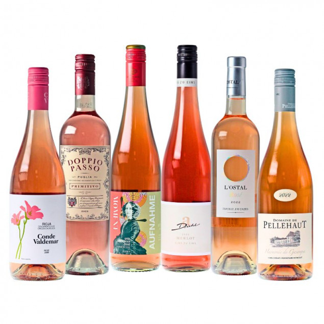 Image of Exquisites Rose Wein Probierpaket 6 Flaschen a 0,75 Liter