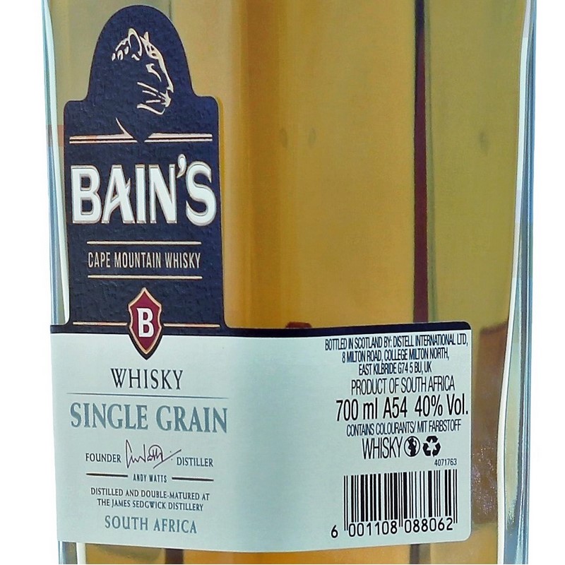 Bain\'s Cape Mountain Single Whisky Grain