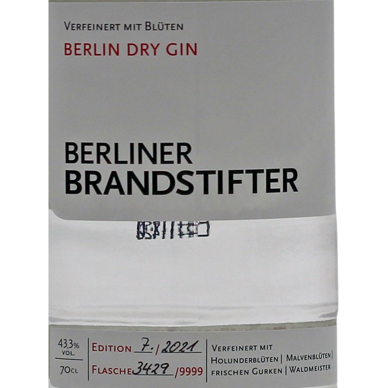 Berliner kaufen Dry günstig Brandstifter Gin