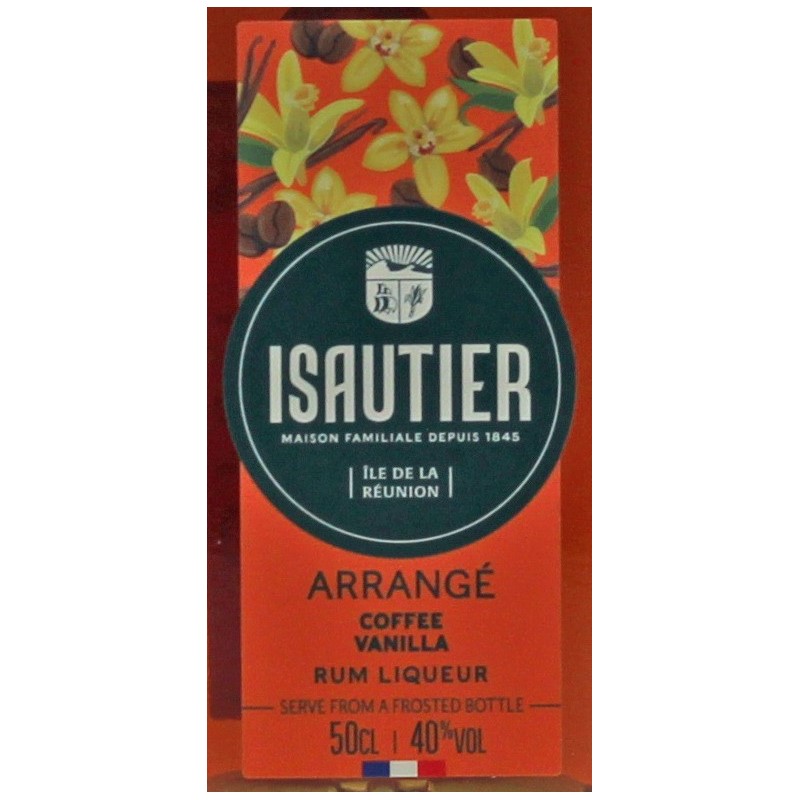Isautier Arrange Coffee Vanilla Liqueur de Rhum 50cl