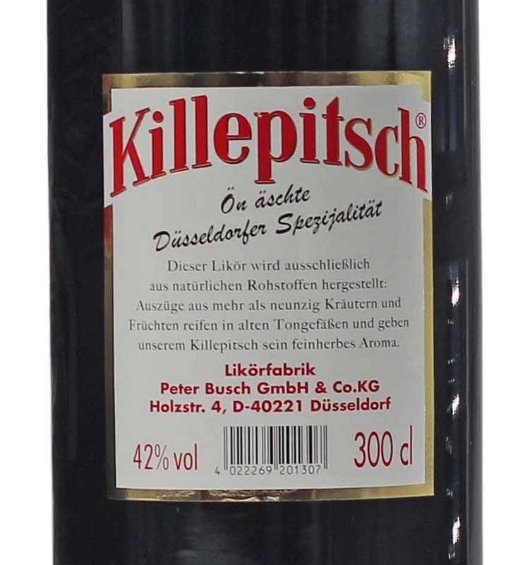 Premium Killepitsch 42% Liter vol 3 Geschenkbox Kräuterlikör