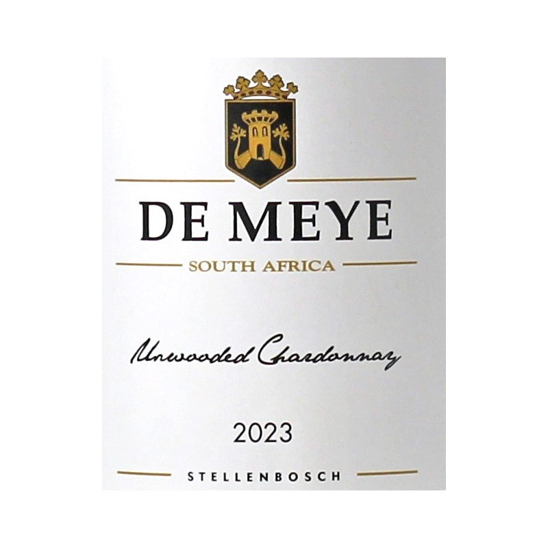 De Meye Chardonnay Unwooded 0,75 L 12,5% vol