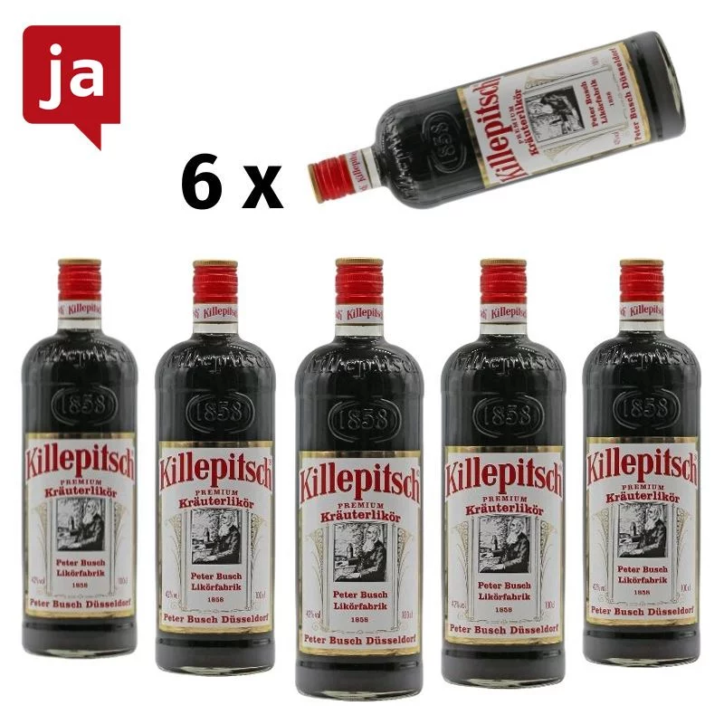 6 x Killepitsch Kräuterlikör bei Liter günstig 1