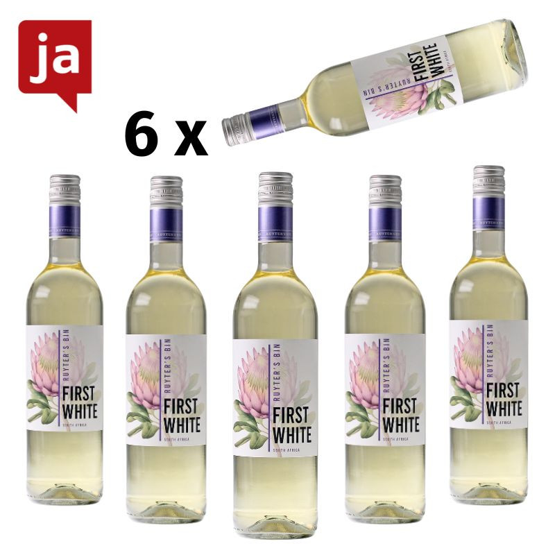 6 Flaschen Ruyter's Bin First White 0,75 L 12,5% vol