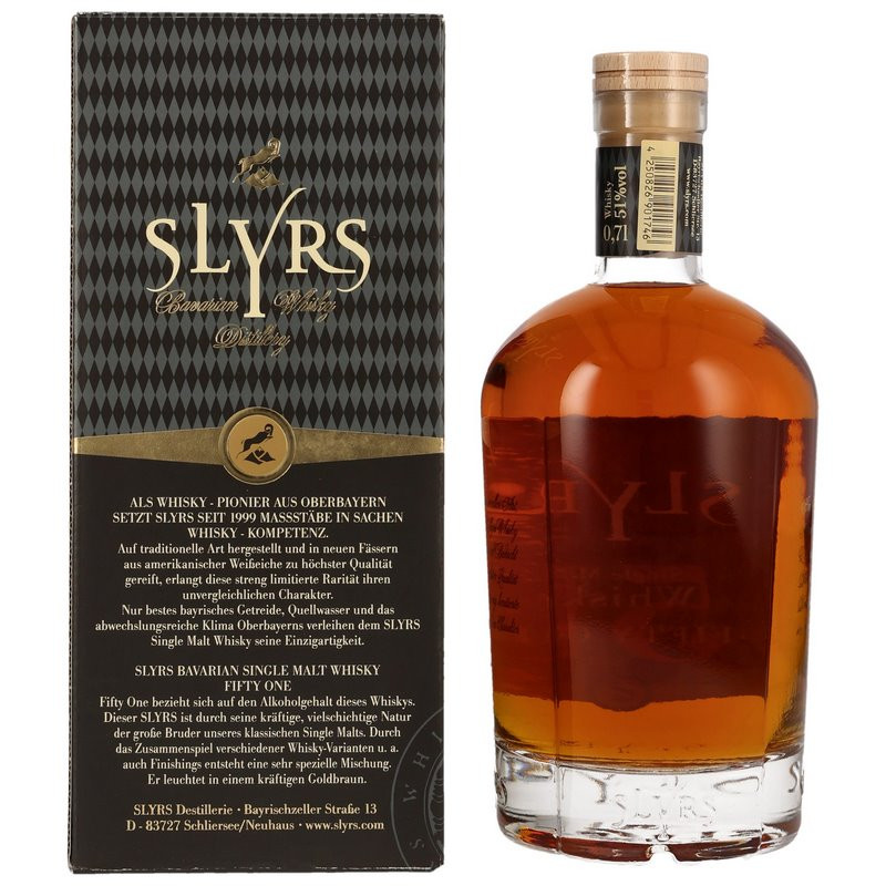Slyrs 51 Fifty One Single vol 51% Malt L 0,7 Whisky