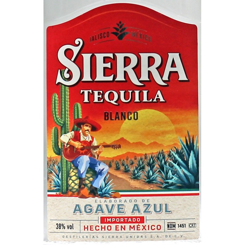 Sierra Tequila Blanco 1 Liter 38% vol