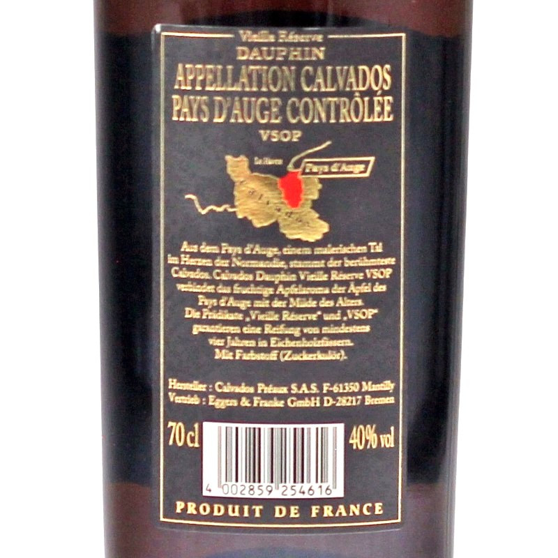 Calvados Dauphin VSOP 0,7 L 40%vol