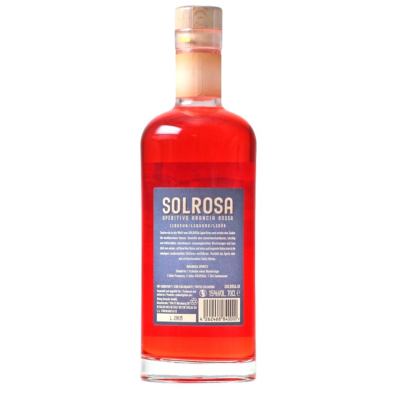 Solrosa Aperitivo Arancia Rossa 0,7 L 15% vol