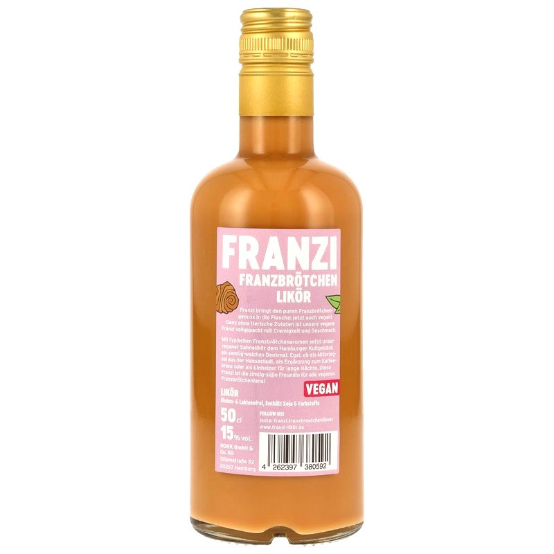 Franzi Franzbrötchenlikör Vegan 0,5 L 15% vol