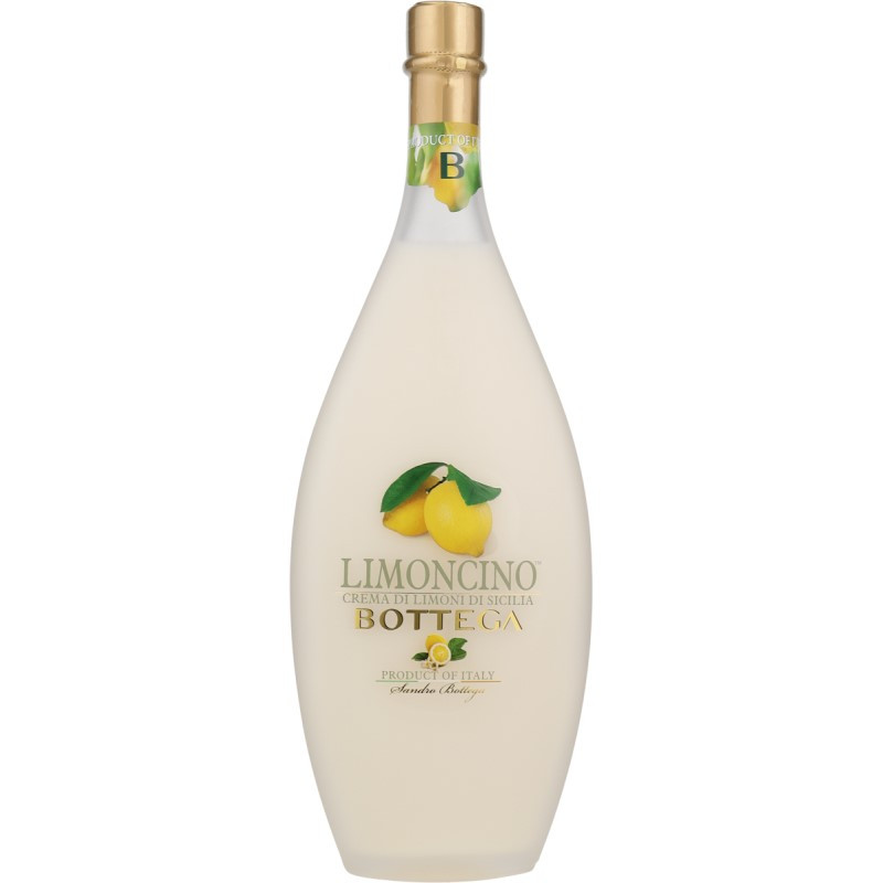 Bottega Crema di Limoncino Likör aus Italien 0,5 L 15% vol