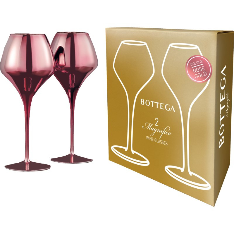 Bottega Magnifico Rose Glas 2er Pack