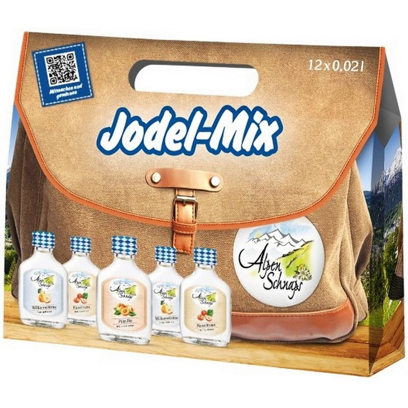 Alpenschnaps Jodel-Mix (12x 0,02 L) 0,24 L 33–35,2% vol