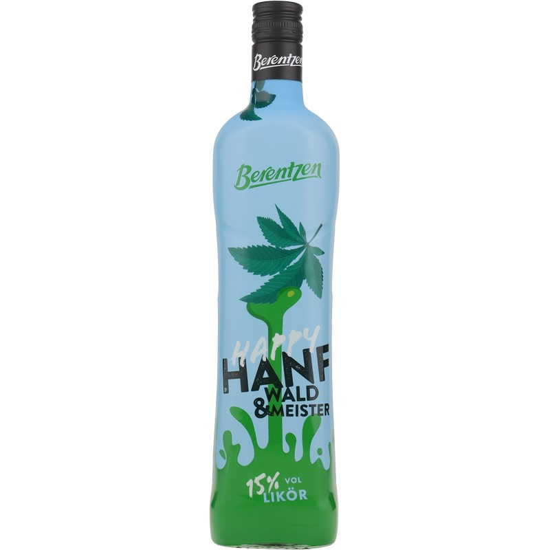 Berentzen Happy Hanf Waldmeister Likör 0,7 L 15% vol